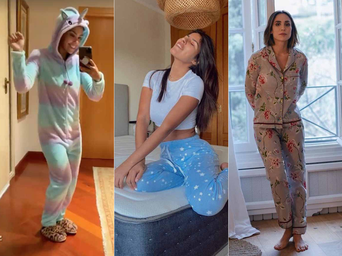 El pijama, el look que ha triunfado en 2020: así se van a dormir los famosos