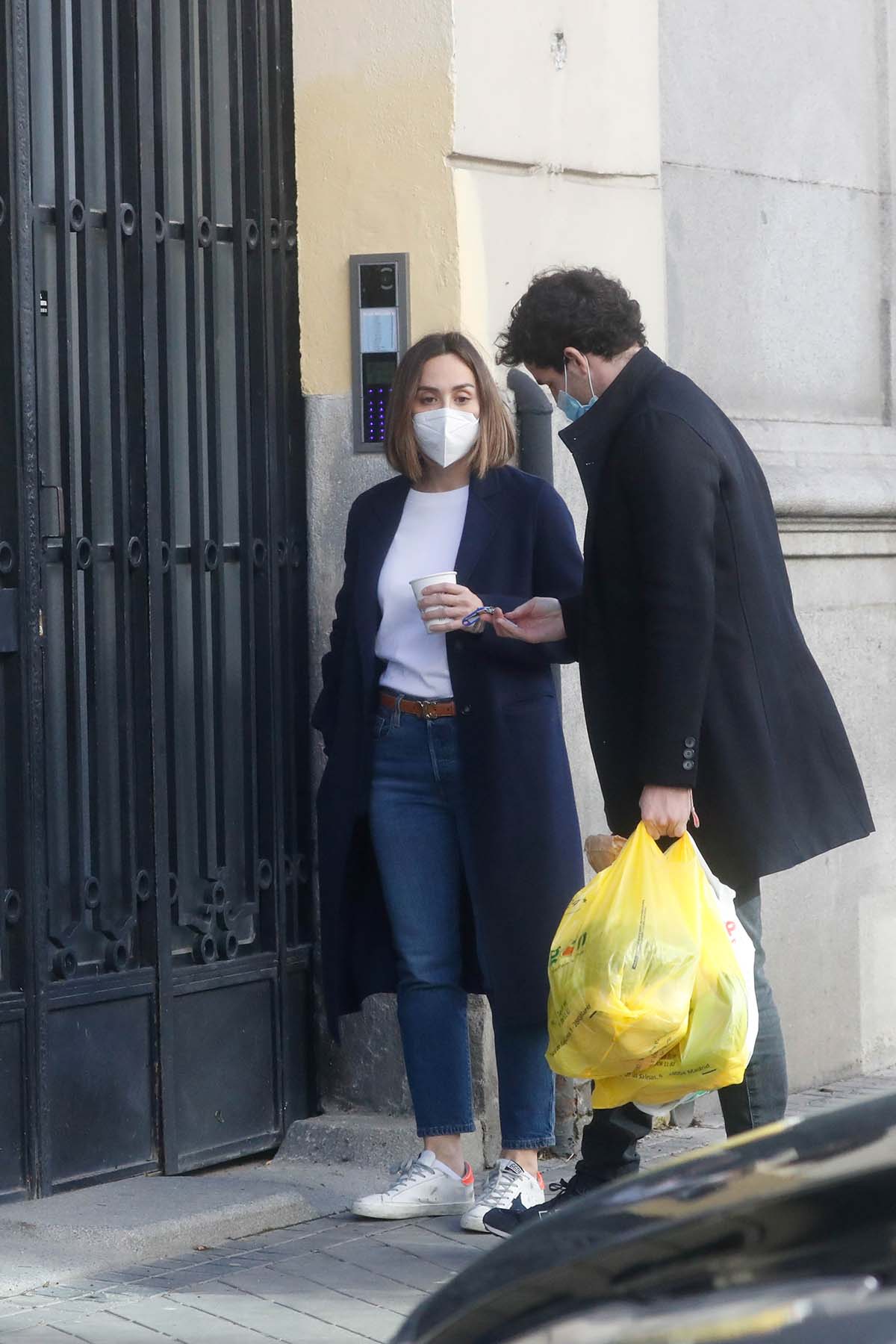 Tamara Falcó and her boyfriend Íñigo Onieva in Madrid, February 13, 2021.