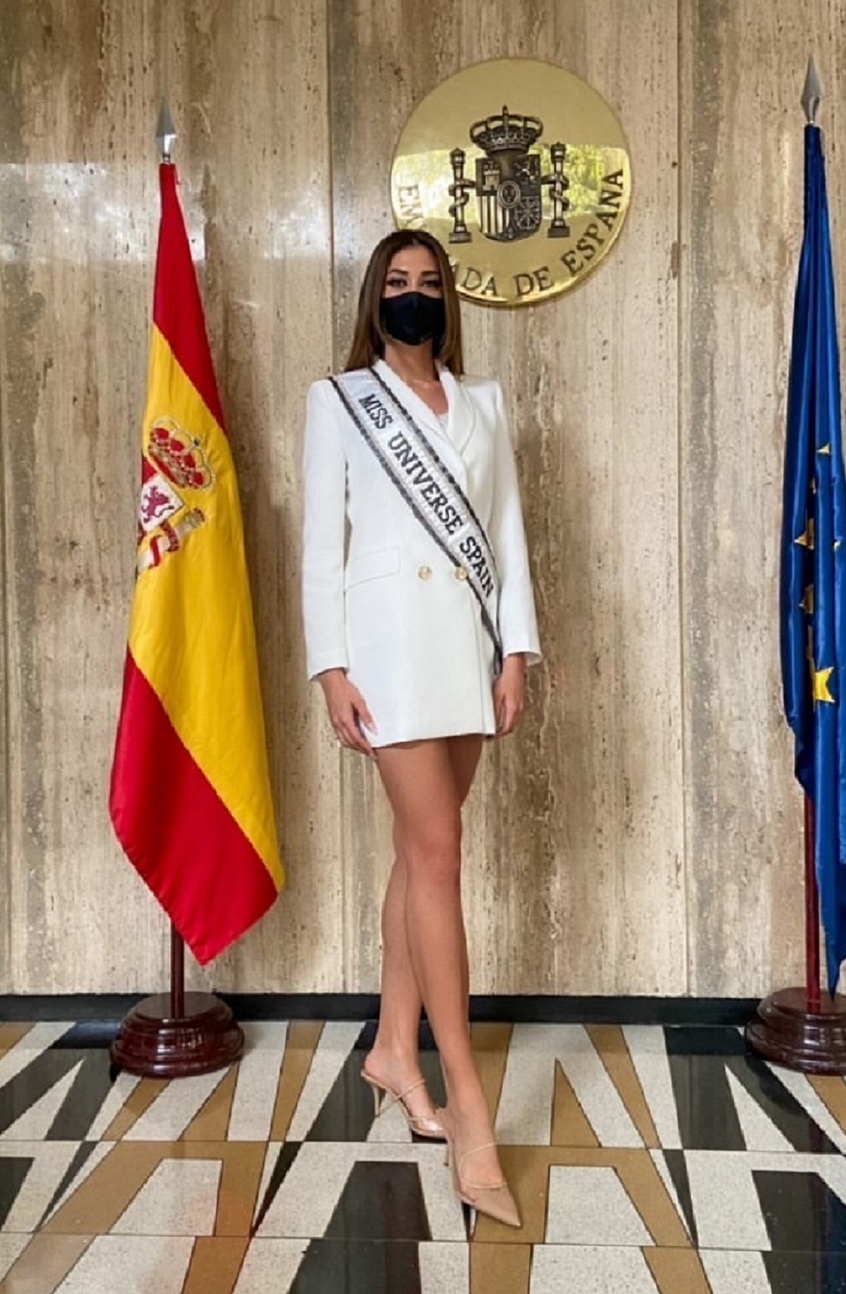 5 – COUNTRY – ANDREA VISITS THE EMBASSY OF SPAIN DURING HER STAY IN BOGOTA (COLOMBIA) ROAD TO MISS UNIVERSE