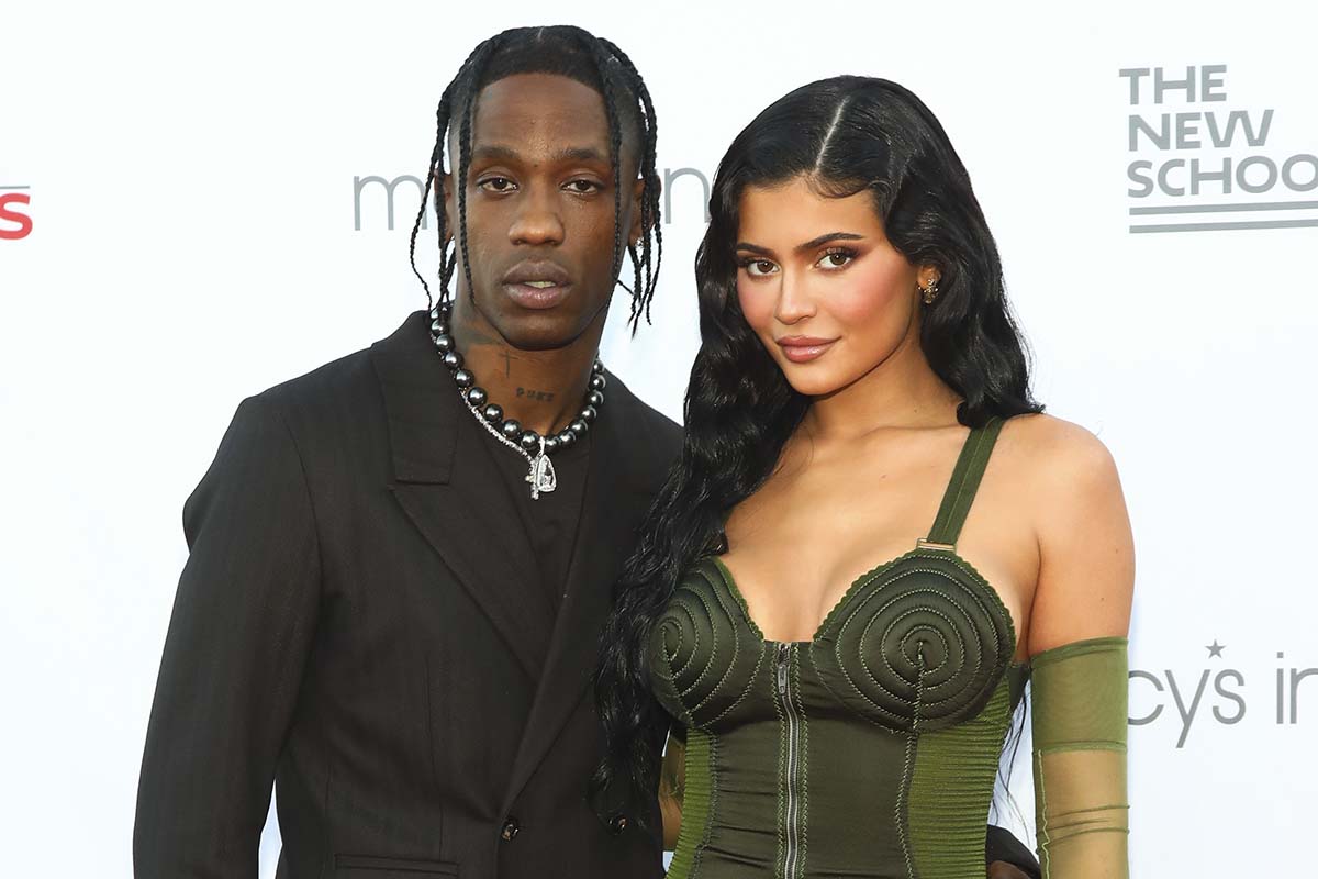 Singer Travis Scott and Kylie Jenner attend the 72nd annual Parsons Benefit on Tuesday, June 15, 2021, in New York.