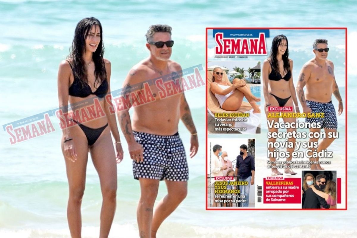 En SEMANA, las vacaciones secretas de Alejandro Sanz con su novia y sus hijos en Cádiz