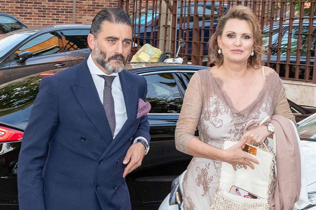 Singer Ainhoa Arteta and Matias Urrea arriving to public act in Madrid. 19/06/2019