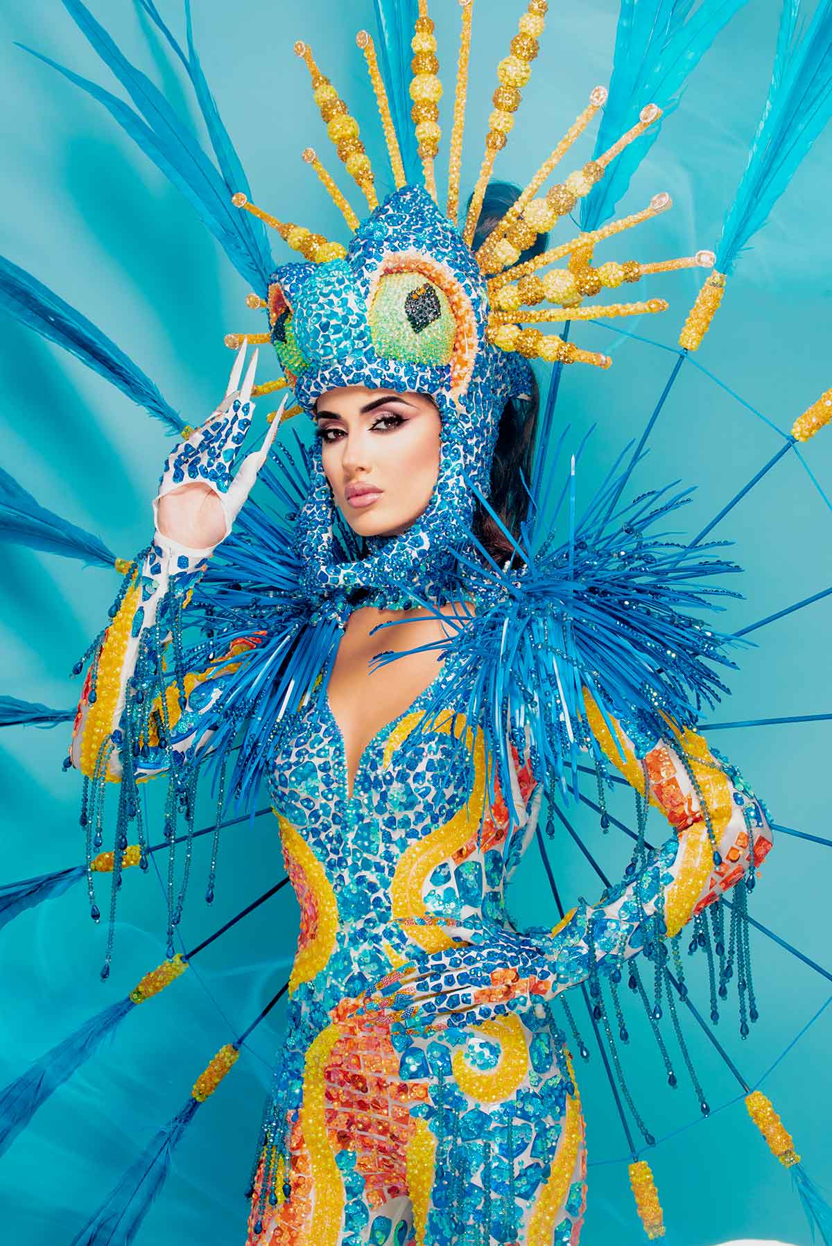 hacer clic pollo barco Este es el traje típico que Sarah Loinaz lucirá en la gala de trajes de  'Miss Universo 2021'