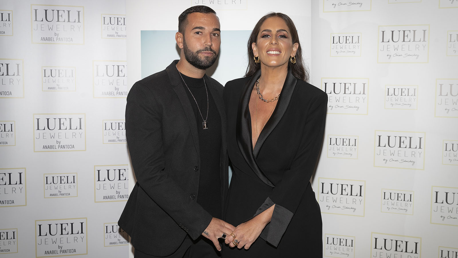 Anabel Pantoja and Omar Sanchez during presentation  firm Lueli by AnabelPantoja in Madrid on Wednesday, 17 November 2021.
