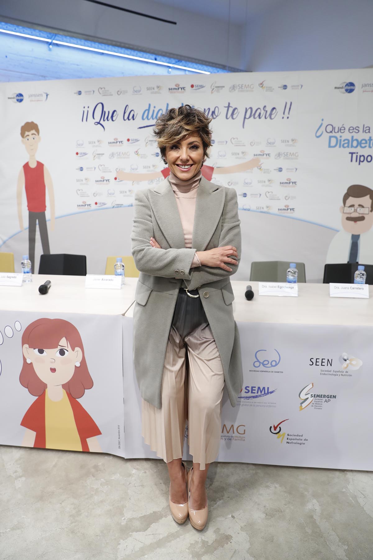 Journalist Sonsoles Onega at the «Que la diabetes no te pare» campaign presentation in Madrid on Thursday , 14 November 2019.