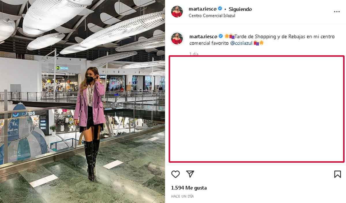 Marta Riesco comentarios Instagram