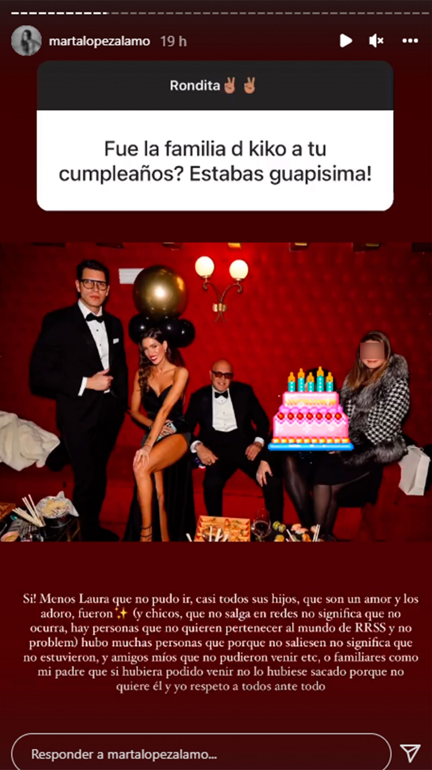 Marta López cumpleaños