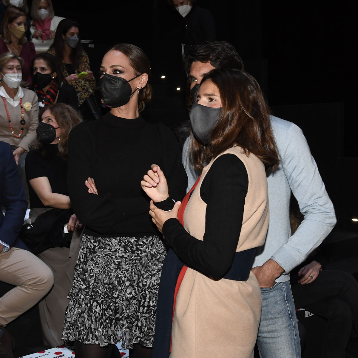 Cayetana Rivera, Cayetano Rivera and Eva Gonzalez during the Simof «International Flamenco Fashion Fair of Seville» February 3, 2022