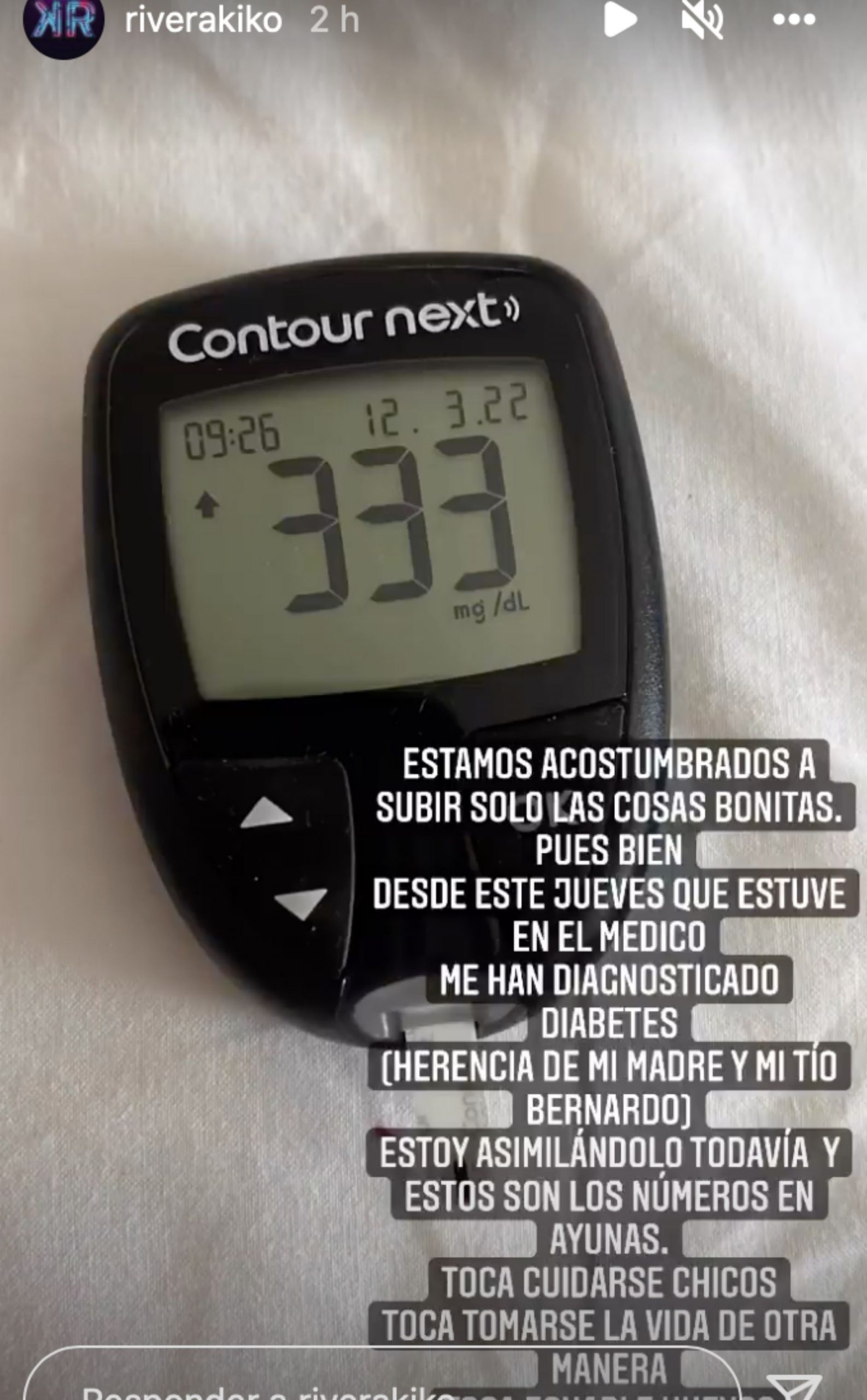 Kiko Rivera diabetes