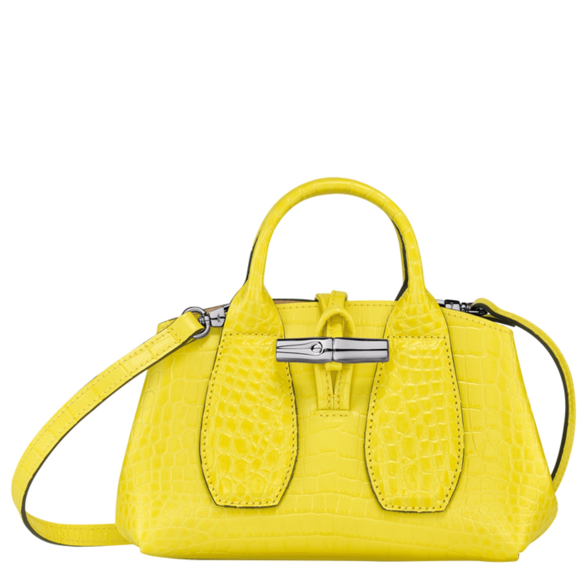 bolso amarillo limón Longchamp