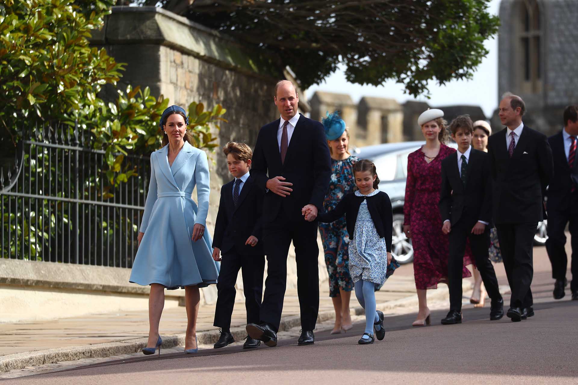 Prince William, Kate And Family At Easter Sunday Service