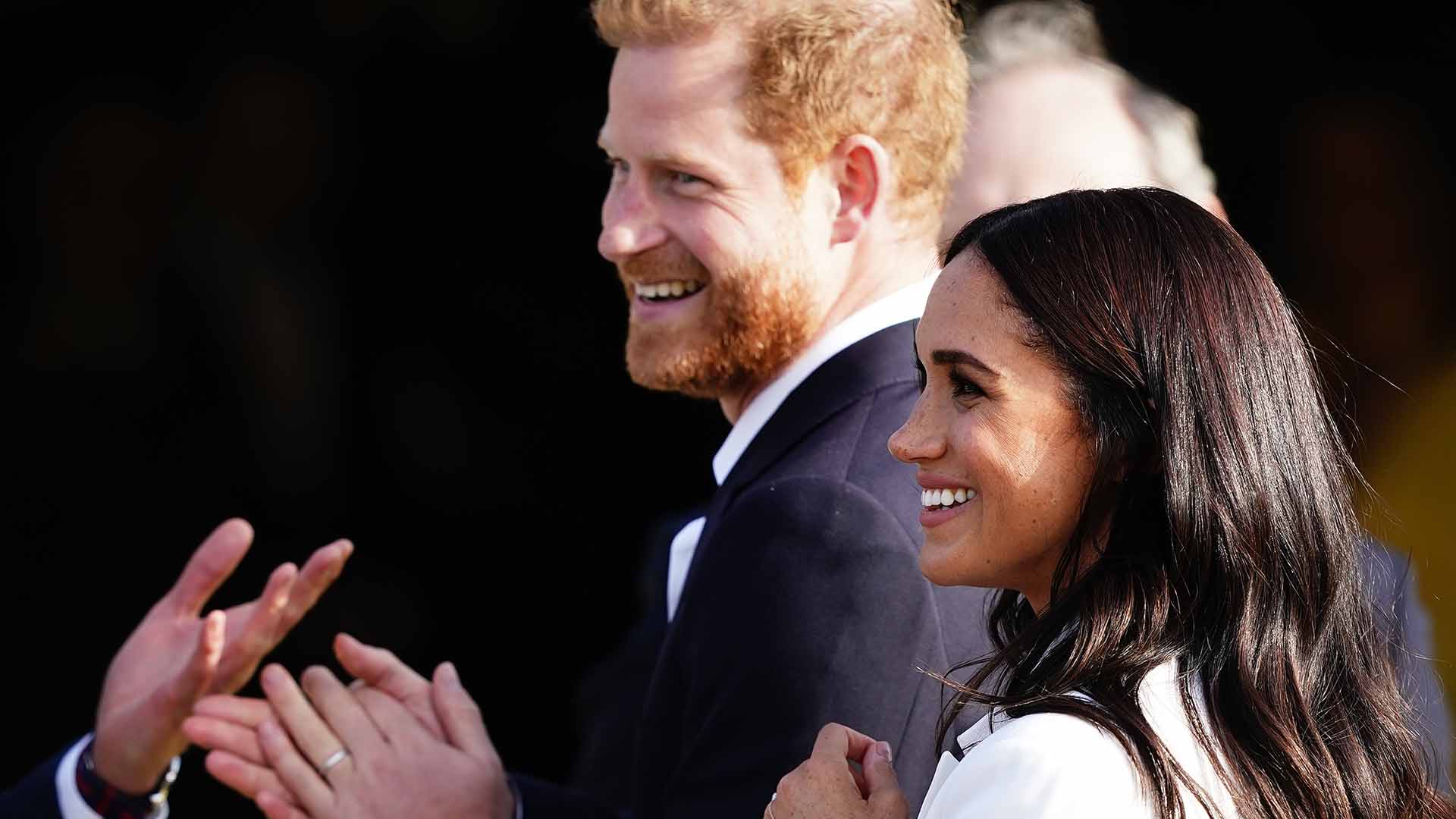 The Duke and Duchess of Sussex attending a reception, hosted by the City of The Hague and the Dutch Ministry of Defence, celebrating the forthcoming Invictus Games, at Nations Home, Invictus Games Park (Zuiderpark), in The Hague. Picture date: Friday April 15, 2022.