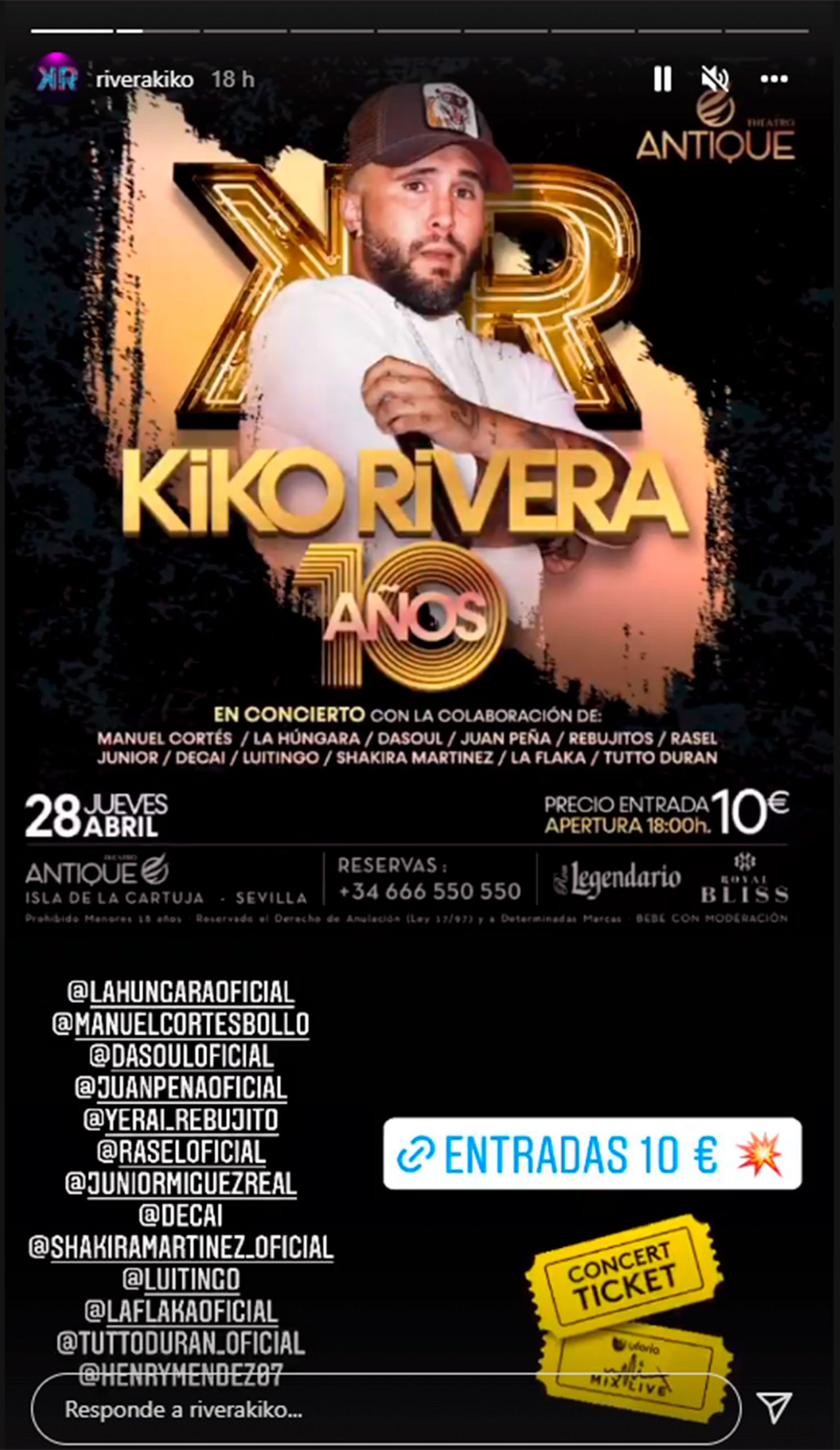 Kiko Rivera evento música