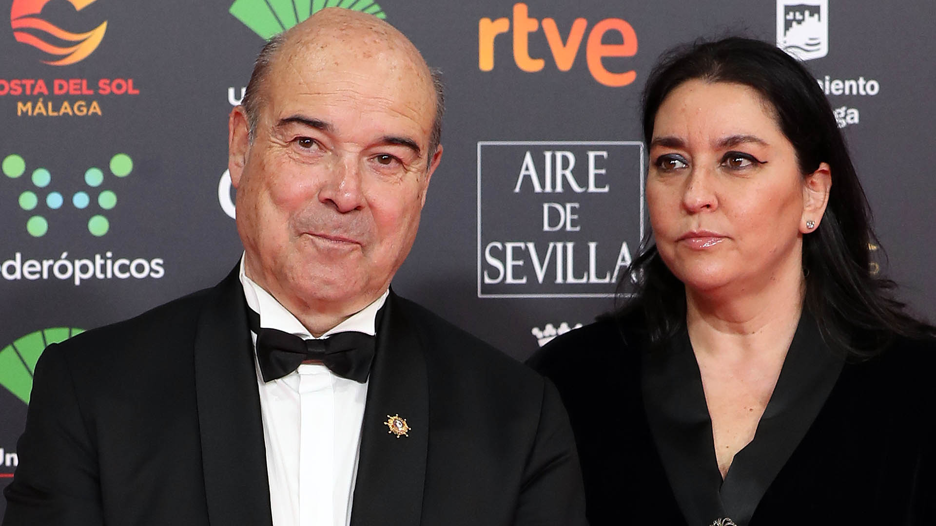 Actor Antonio Resines and Ana Perez Lorente at photocall of the 34th annual Goya Film Awards in Malaga on Saturday, 25 January 2020.