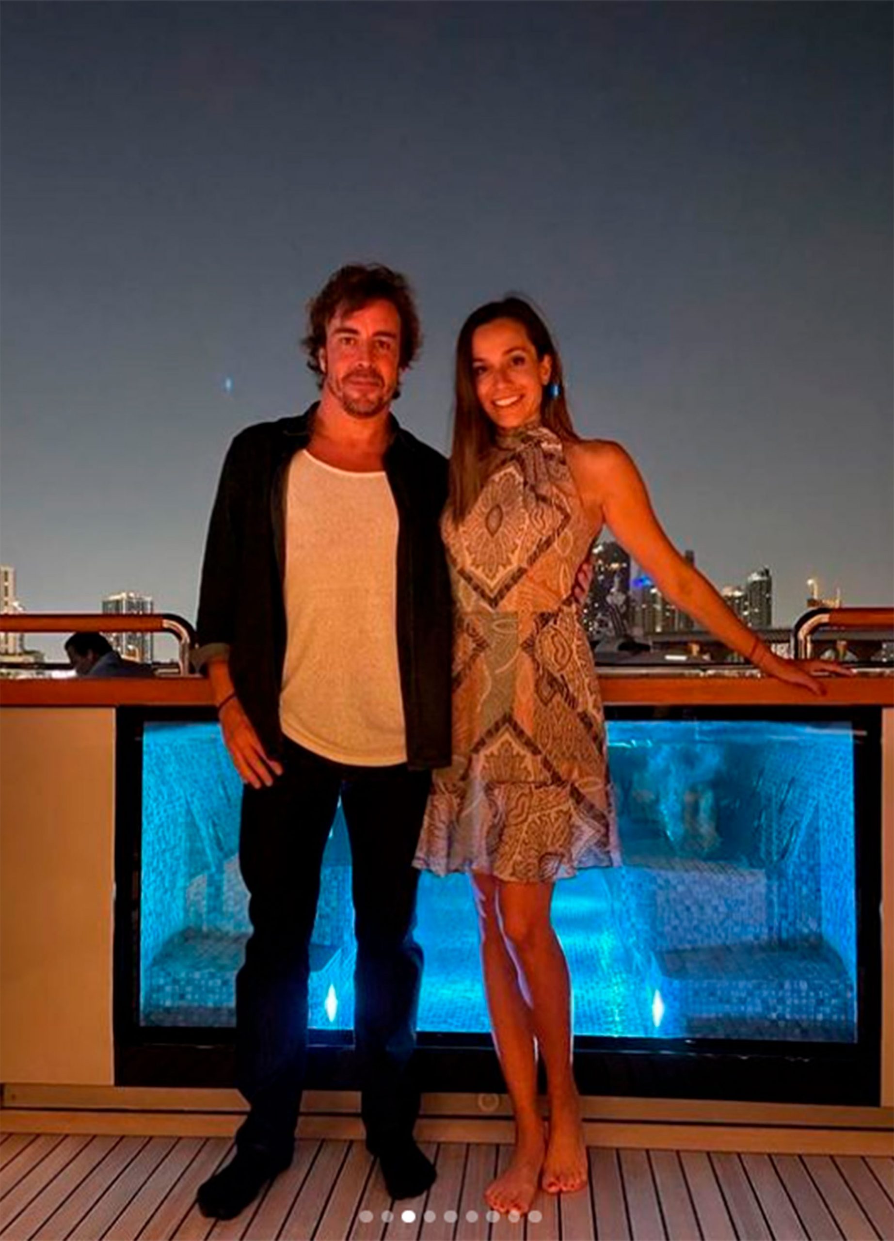 Fernando Alonso posado novia