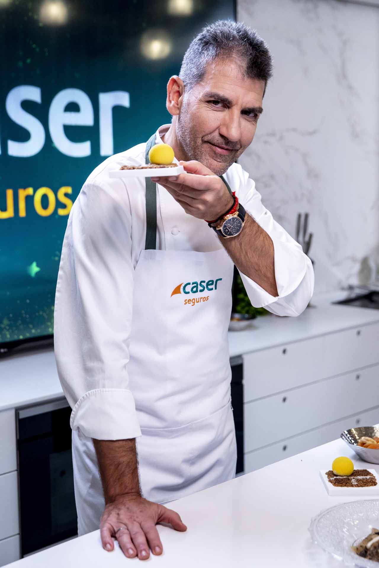 Chef Paco Roncero during Caser Seguros event in Madrid, December 15, 2020