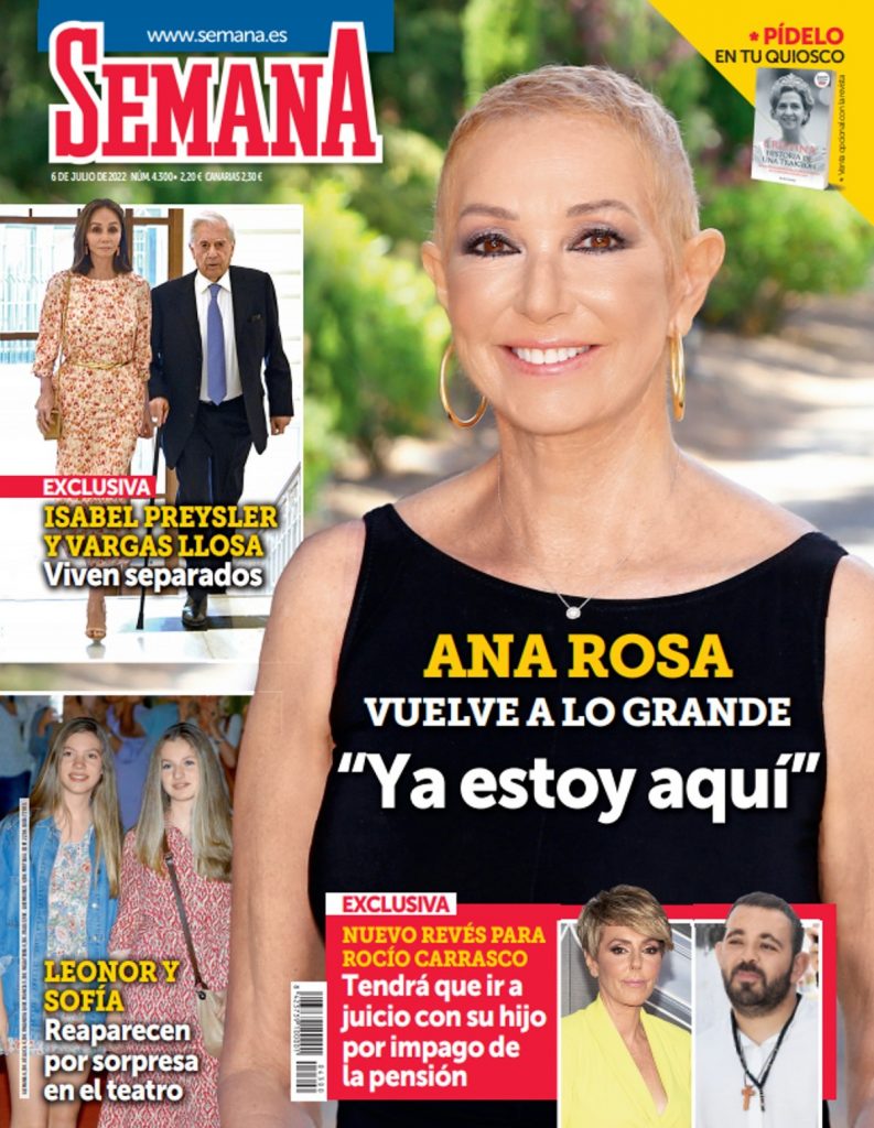 Ana Rosa Quintana portada SEMANA 3