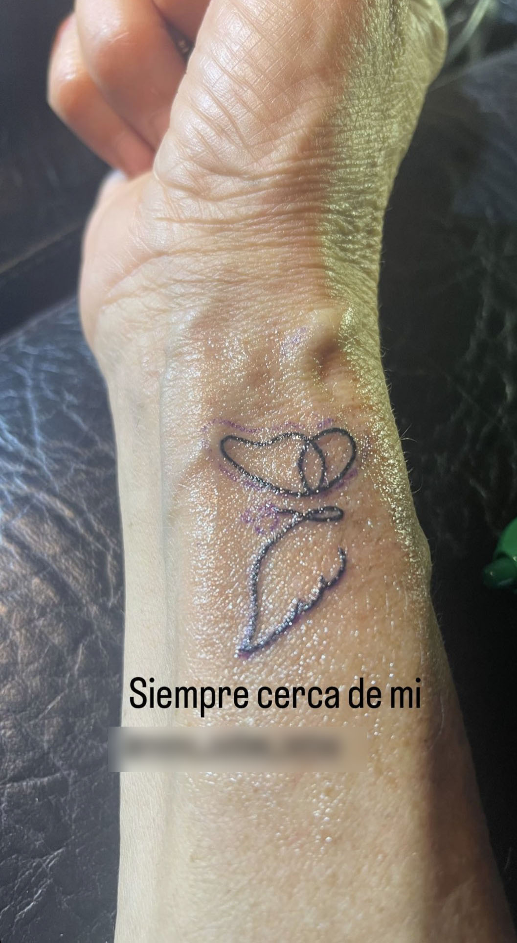 Paz Padilla tatuaje