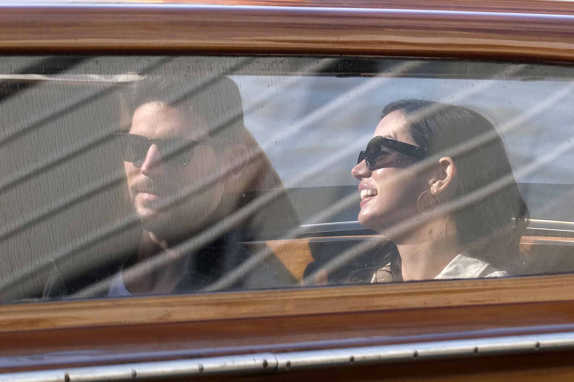 Ana de Armas and boyfriend Paul Boukadakis, arrive in Venice for the 79th Film Festival.