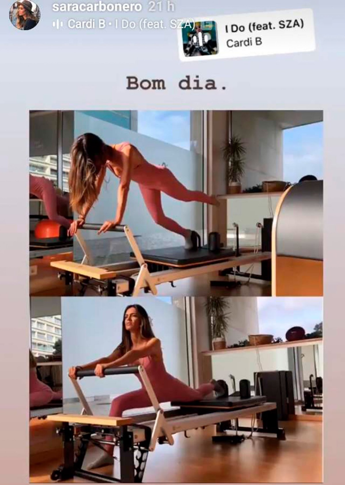 Sara Carbonero pilates