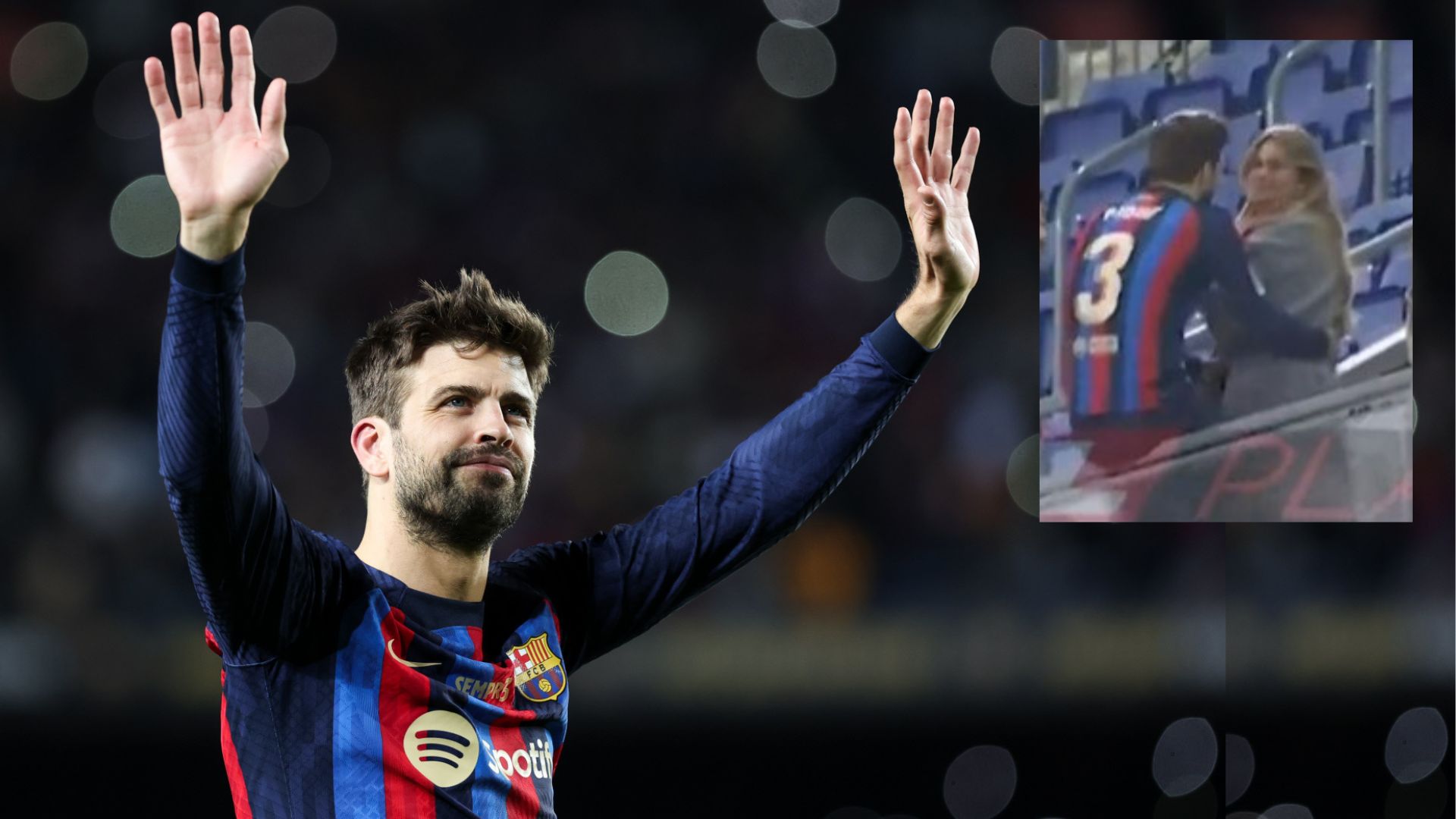 Clara Chía sí arropó a Gerard Piqué en su despedida en el Camp Nou: las imágenes más esperadas thumbnail