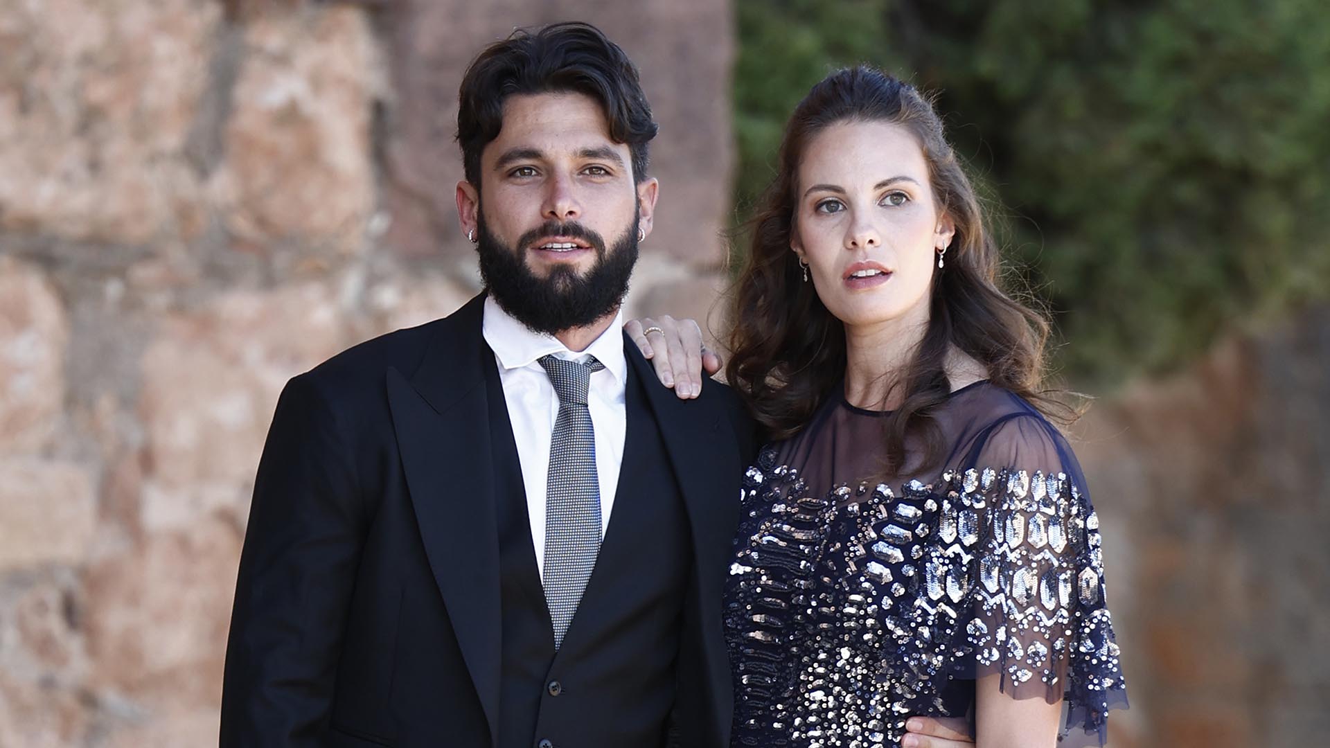 Model Jessica Bueno and soccerplayer J Peleteiro during the wedding of Daniel Carvajal and Daphne CaÃ±izares in AyllÃ³n, Segovia on Friday, June 24, 2022.