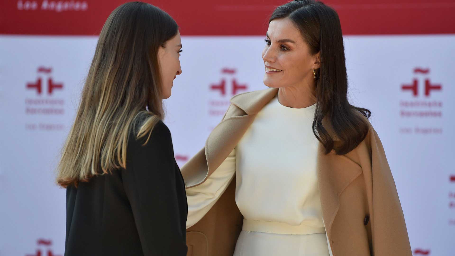 María Valverde y la Reina Letizia