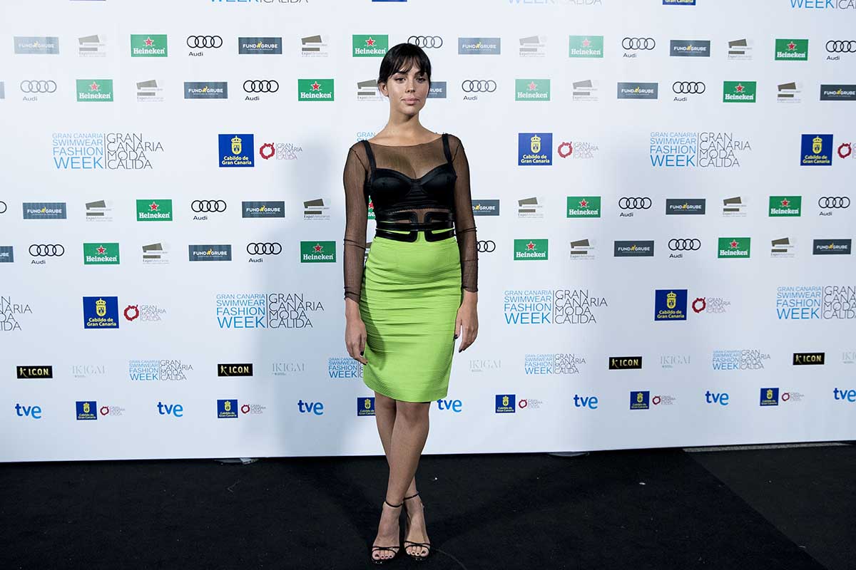 Georgina Rodriguez in the photocall during the Gran Canaria Moda Calida Fashion 2018 in Gran Canaria on Saturday, June 16, 2018