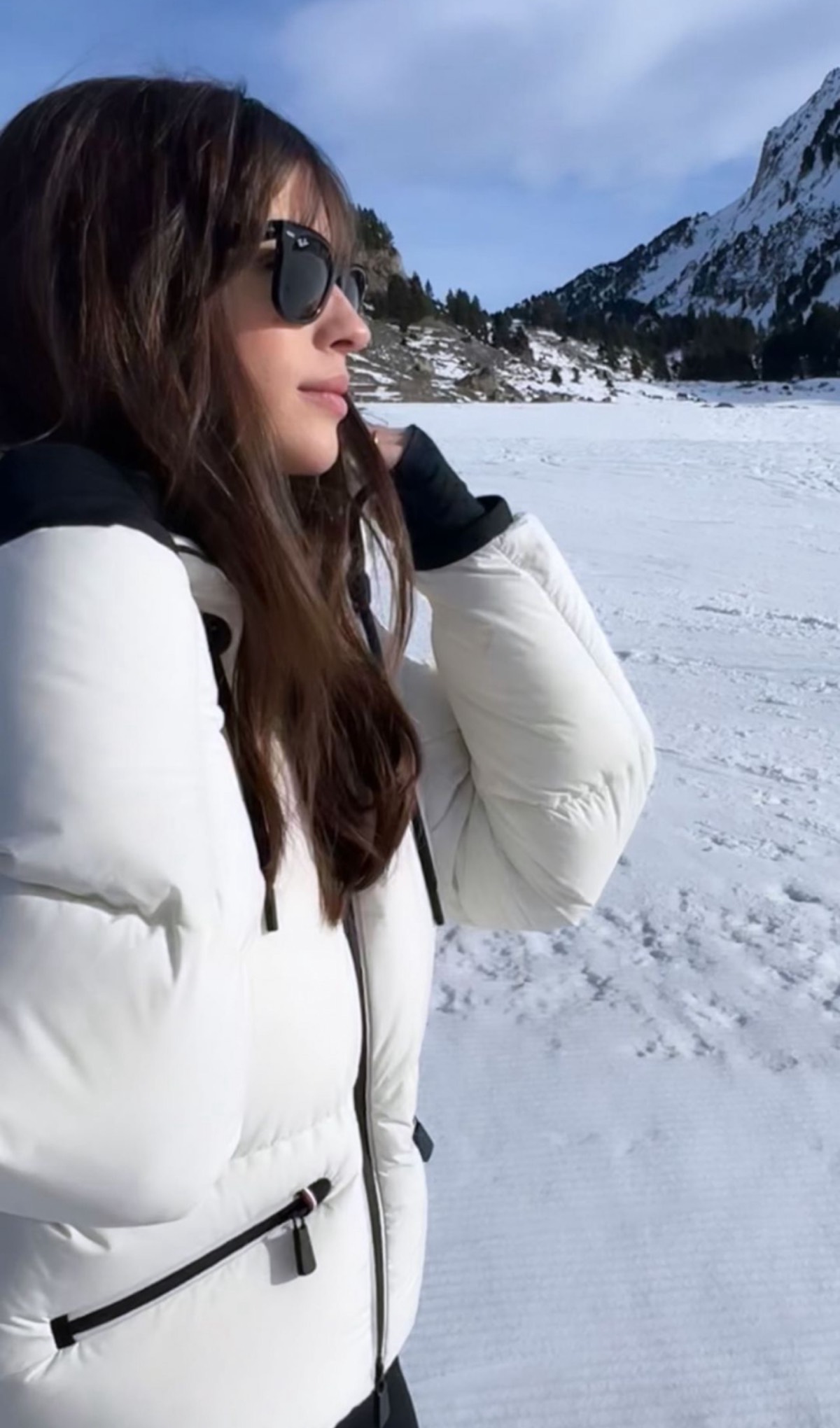 Sandra Gago esquiar