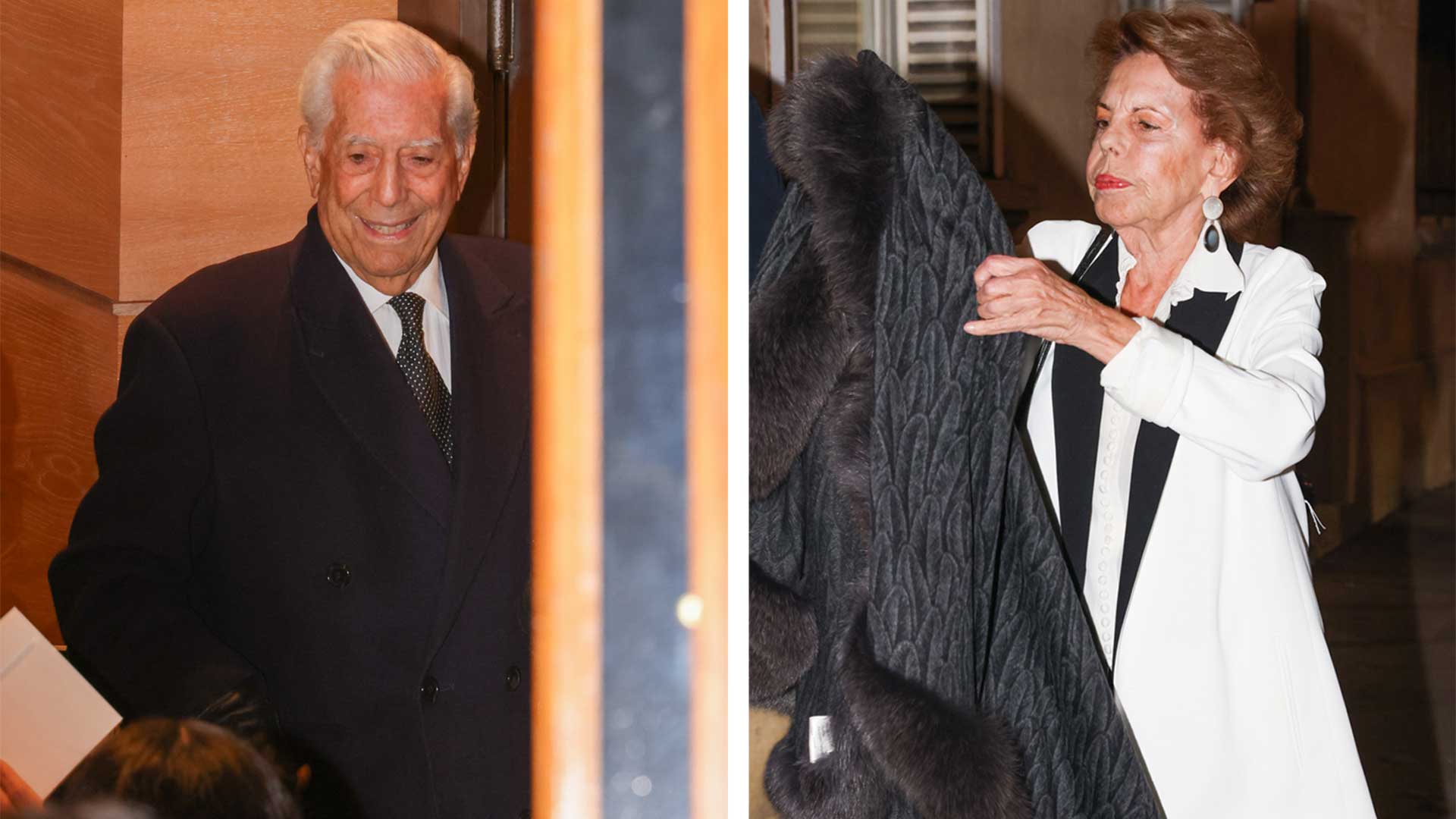 Vargas Llosa y Patricia Llosa ya no se esconden y aparecen en su primer acto público juntos