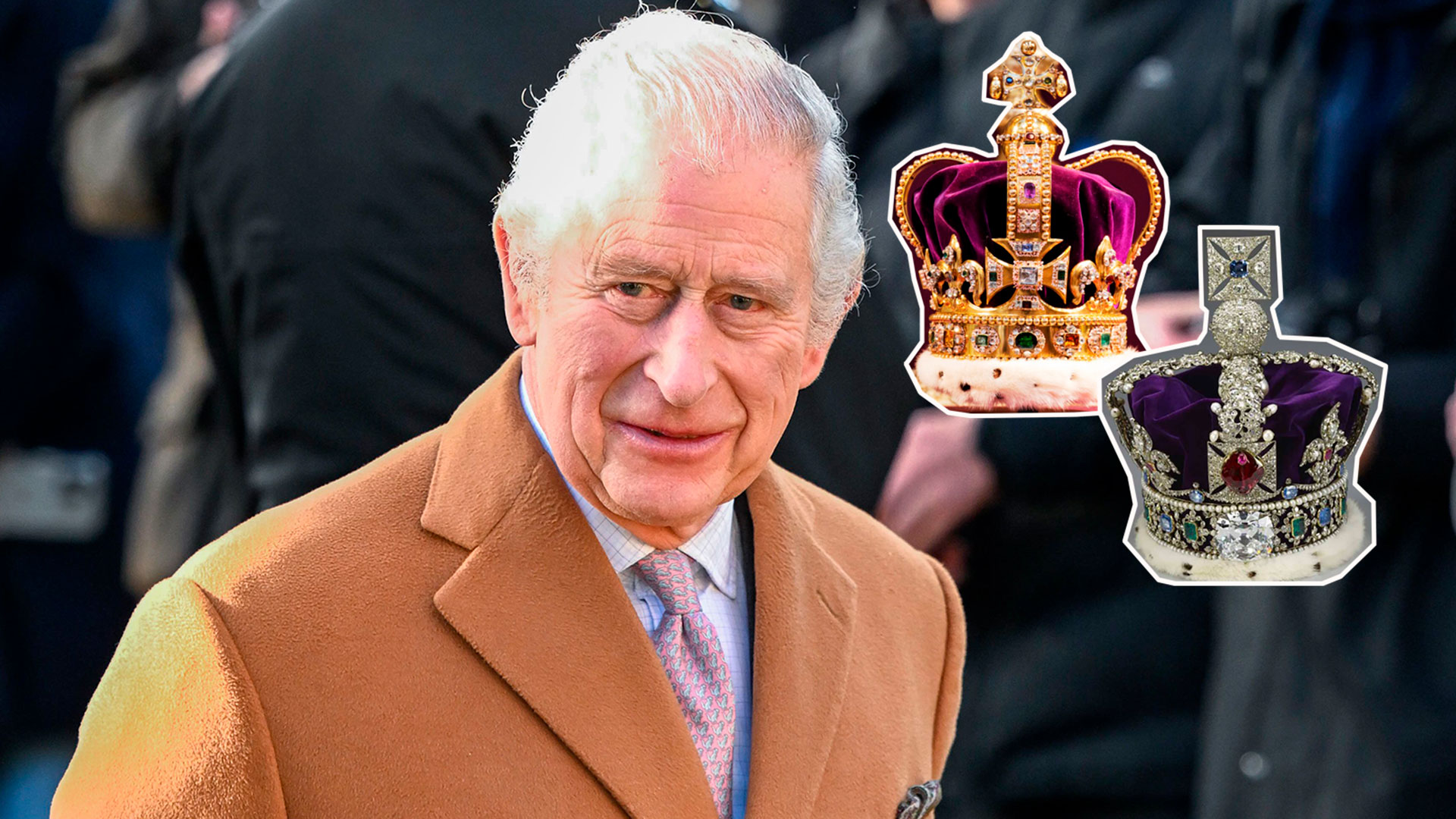 Imagen de Las dos coronas históricas (que suman más de 5.600 diamantes) que llevará el Rey Carlos III en su coronación
