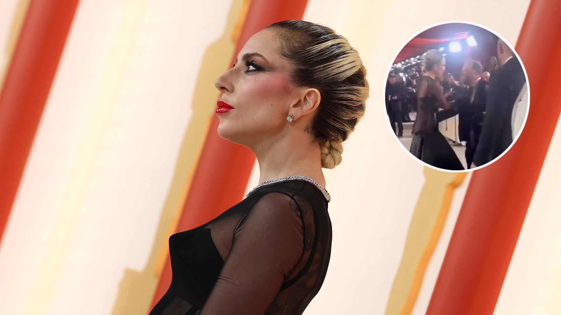 Imagen de El aplaudido gesto de Lady Gaga tras el tropezón de un fotógrafo en la alfombra roja de los Oscar