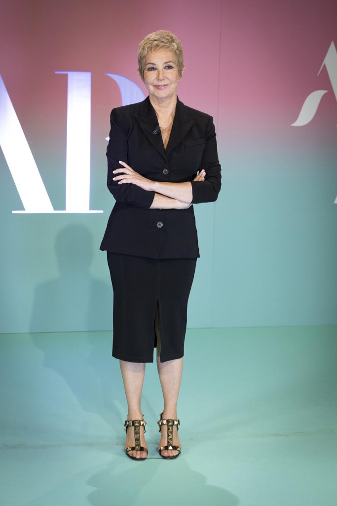 Portrait of journalist Ana Rosa Quintana on the occasion of her return to her tv show AR in Madrid on Monday, 10 October 2022.
