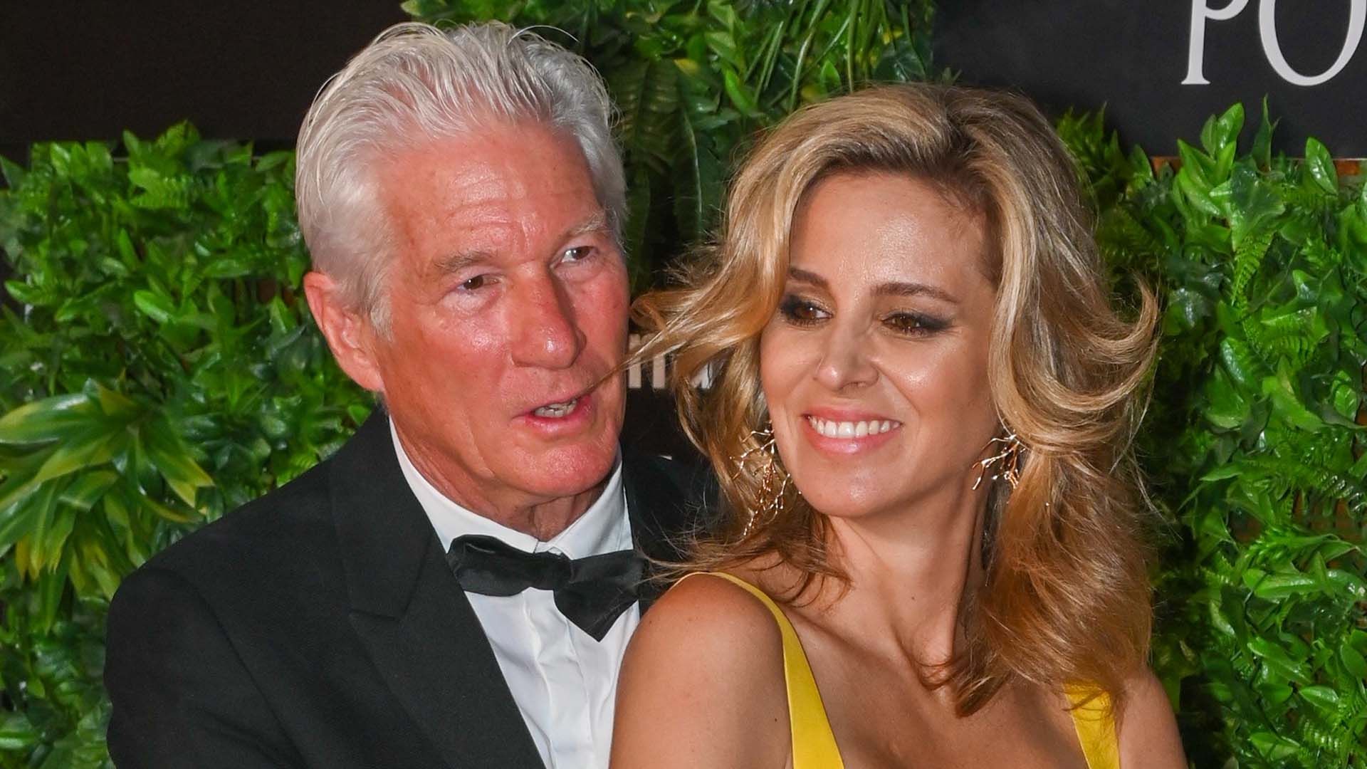 Alejandra Silva and Actor Richard Gere at photocall Starlite Festival oF Marbella on Sunday 14 August 2022