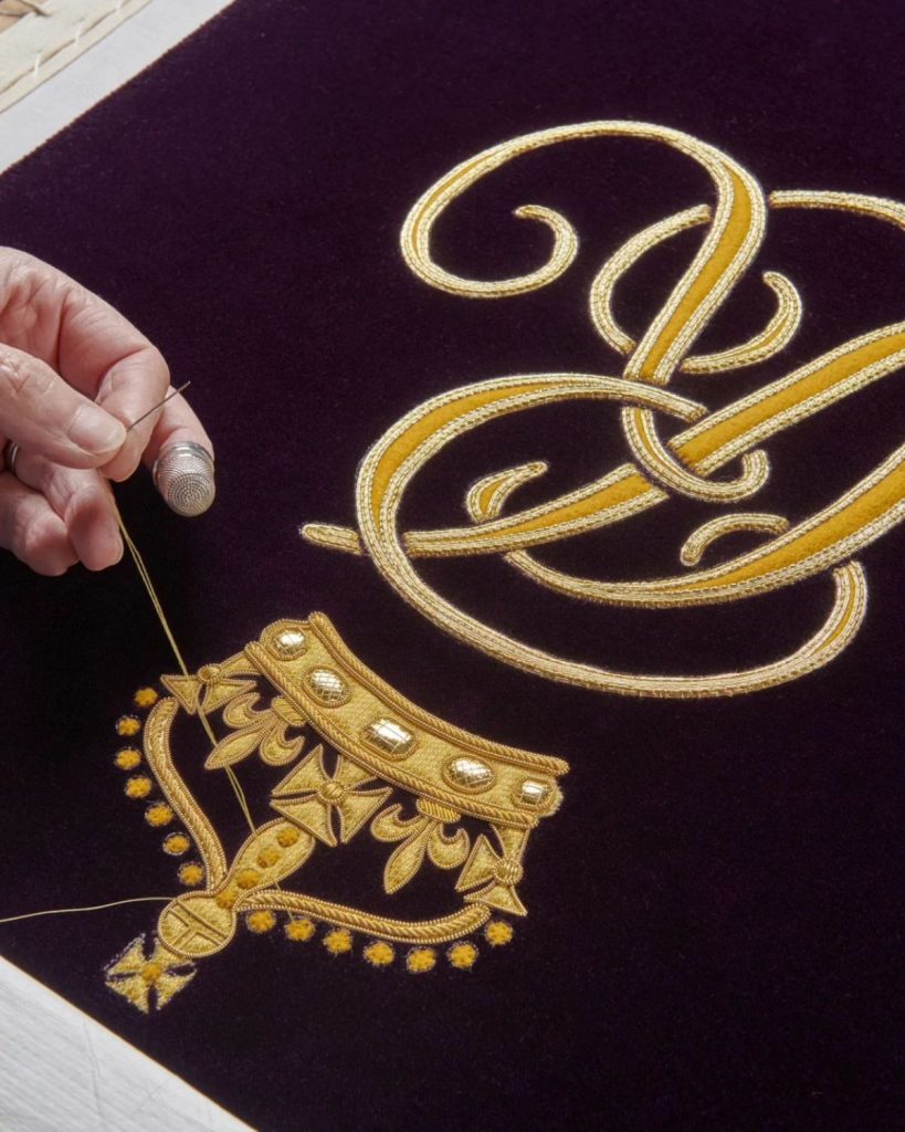First images of the coronation robes of carlos iii and camilla