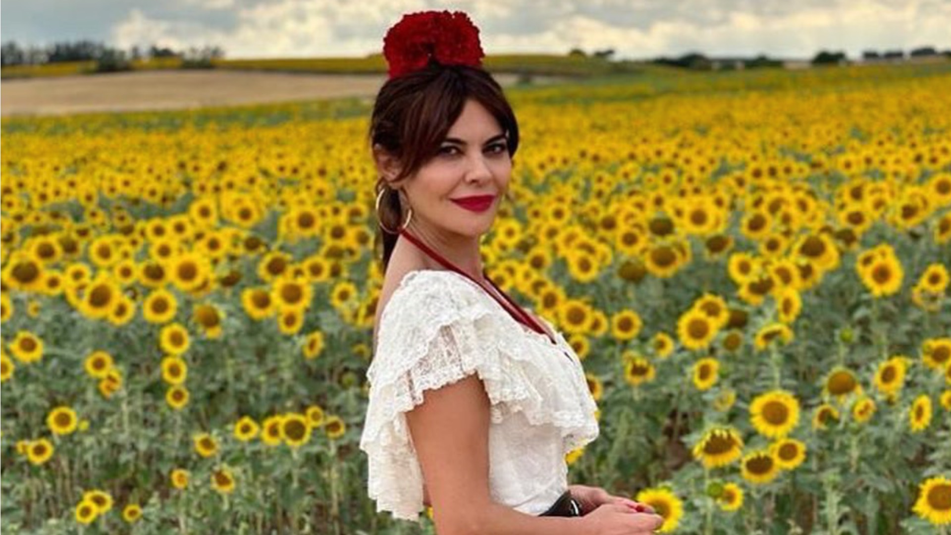 María José Suárez y su precioso look de flamenca en El Rocío