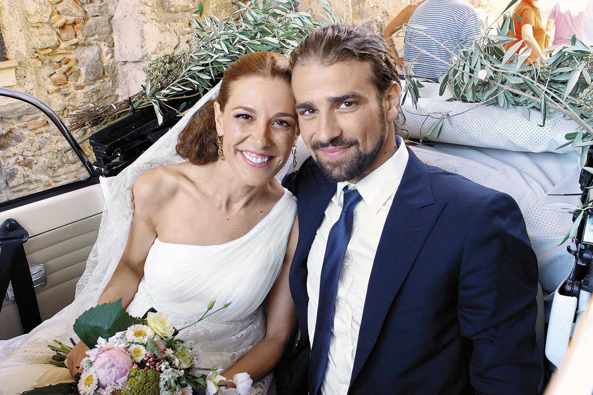 Raquel Sánchez Silva el día de su boda con Mario Biondo