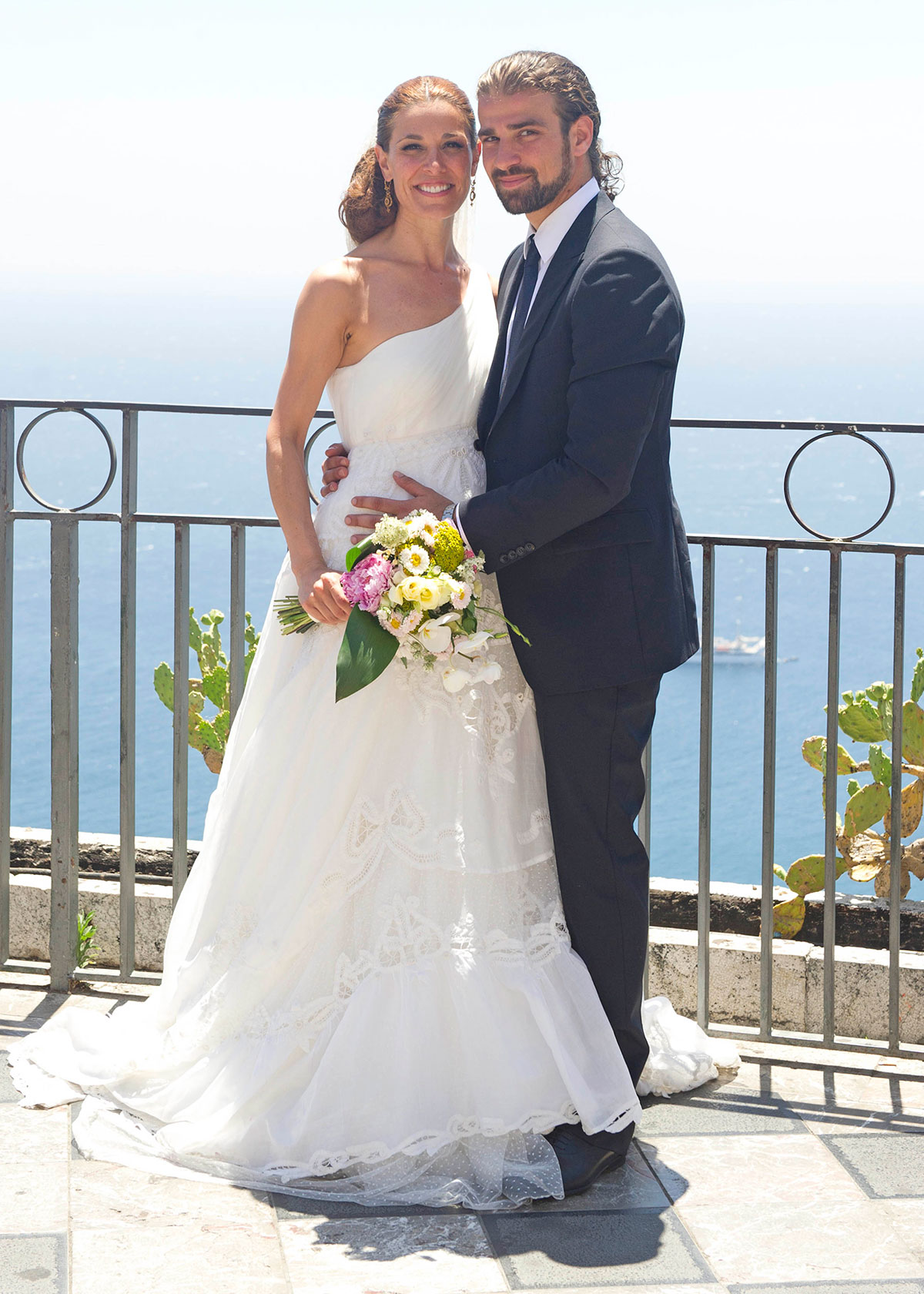 Raquel Sánchez Silva en su boda con Mario Biondo