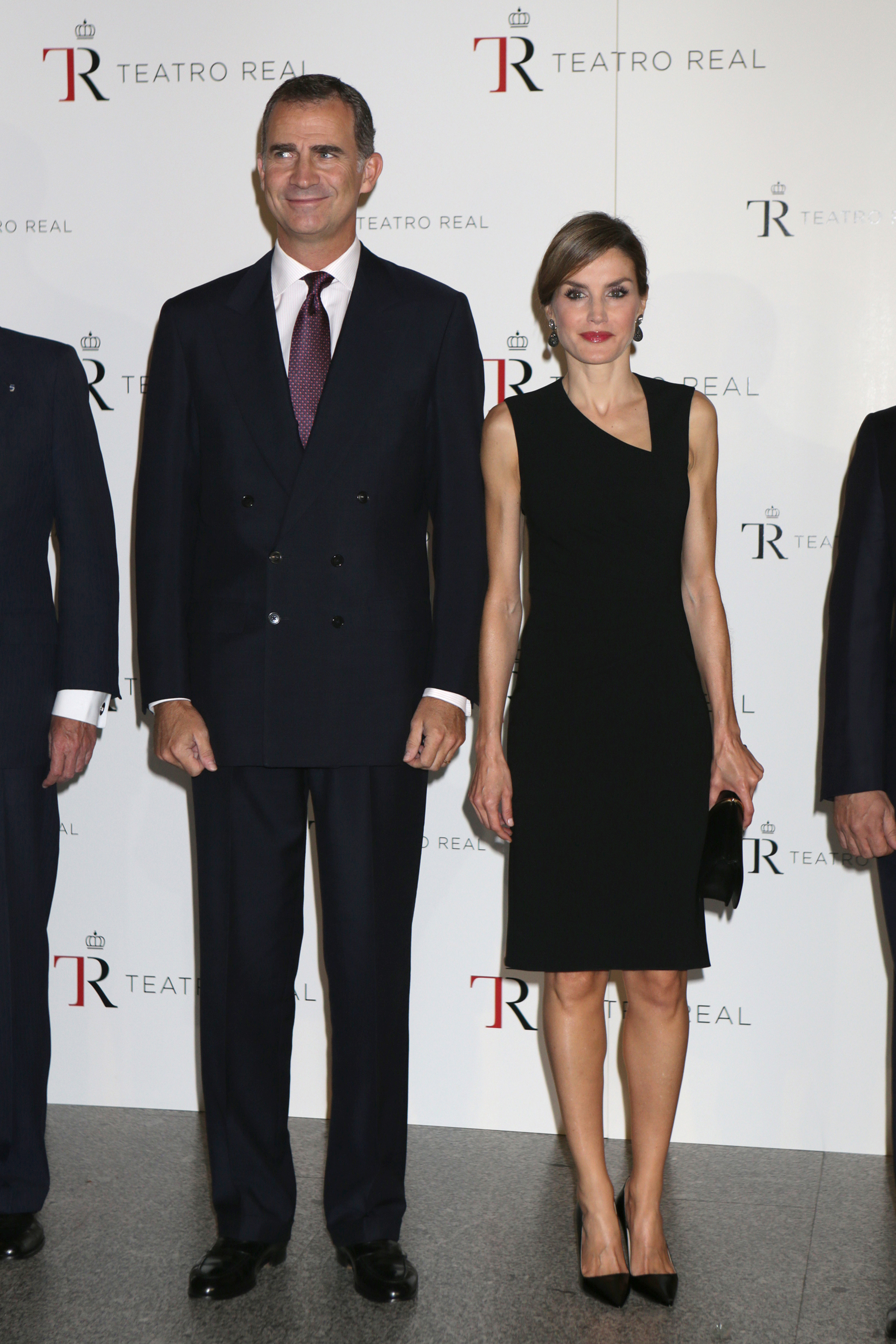 La Reina Letizia y Felipe VI en 2015 en el Teatro Real.